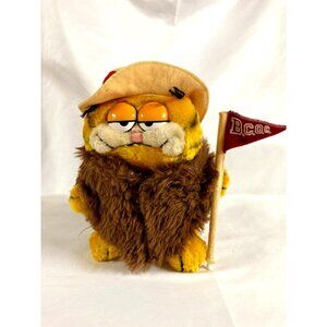 Garfield Daikin Plush Cat Cartoon Big Cat On Campus Brown Fur Coat BCOC VTG